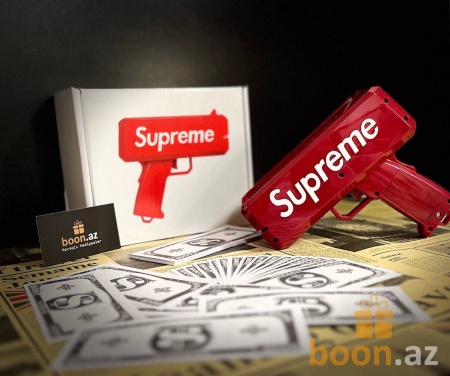 Денежный пистолет «Бабломёт Миллионера» бордовый